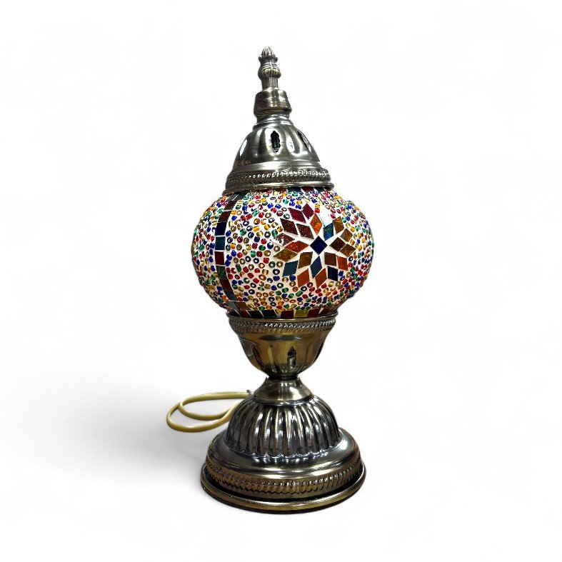 417217-lampara-turca-1 Lámpara turca de mesa con mosaico de colores - Imagen 2