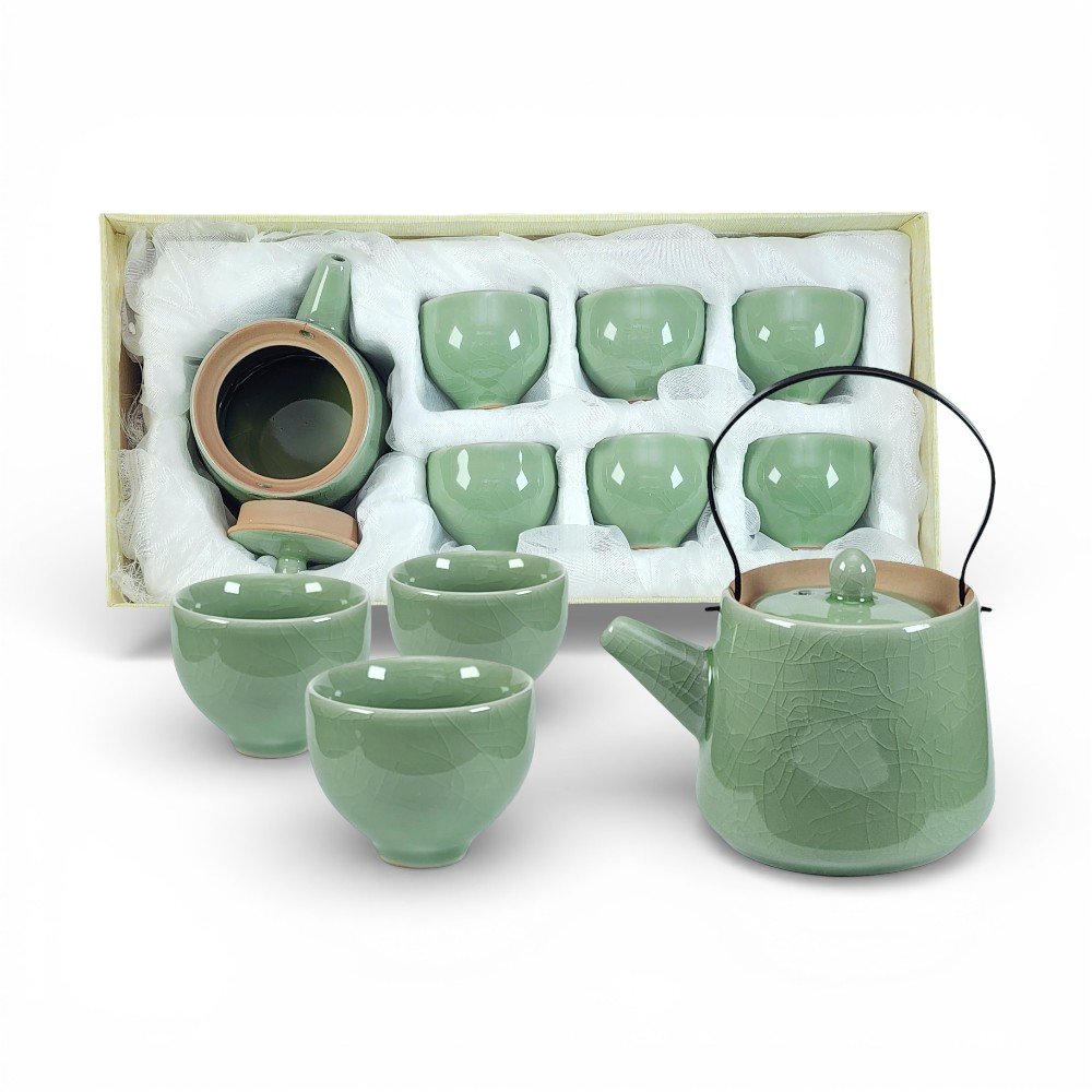 417301-Juego de te Juego de Té Chino Tradicional – Verde Jade